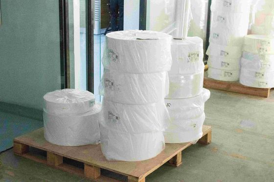 밝은 흰색 PVC 매트 접착용 종이, 표면 두께 100u PVC 종이 롤